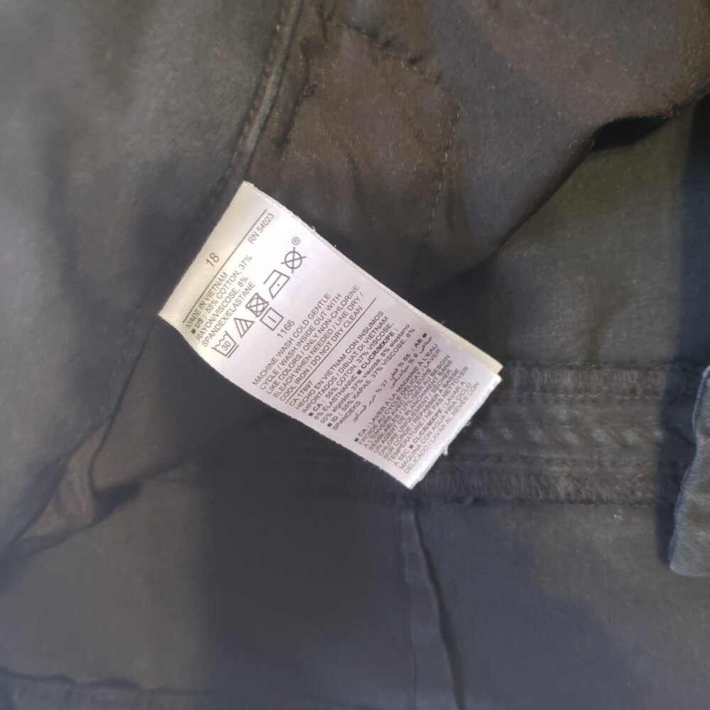 2 Pair Old Navy Pixie Mid-Rise Pants Womens Plus Sz 18 Office Career Wear Black - Picture 5 of 11